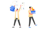 People with purchases, shopping bags, a Person Illustration by Good Studio (Thumbnail 3 of 3)