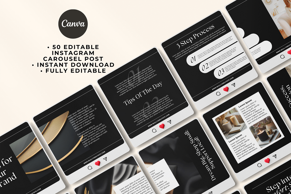 Elegant Instagram Set Canva, a Social Media Template by The Blog Creative (Photo 3 of 8)
