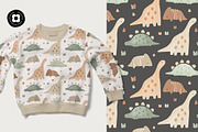 Dinosaurs, a Pattern Graphic by Muriel Petitpattern (Thumbnail 3 of 6)