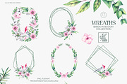 Birds in Bloom Watercolor Floral set, an Animal Illustration by SashaKondr (Thumbnail 10 of 17)