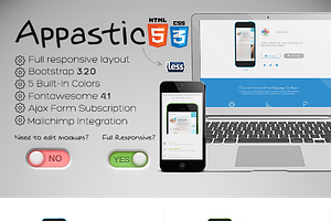 Appastic – Landing Page for Apps