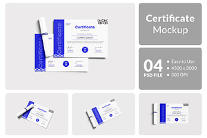 Certificate Mockup