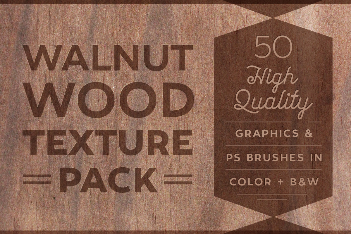 50 Walnut Wood Textures & Brushes