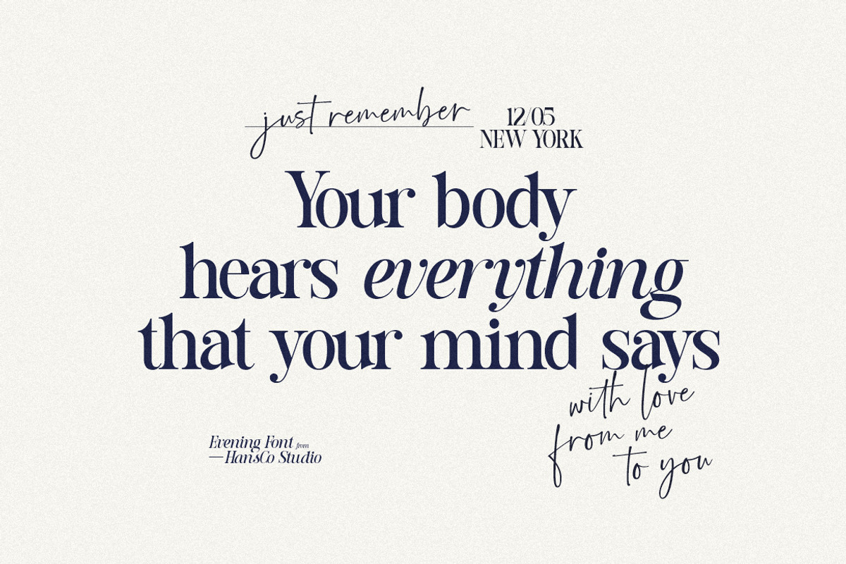 Evenings | Retro Vintage Serif Font, a Serif Font by HansCo Studio (Photo 3 of 20)