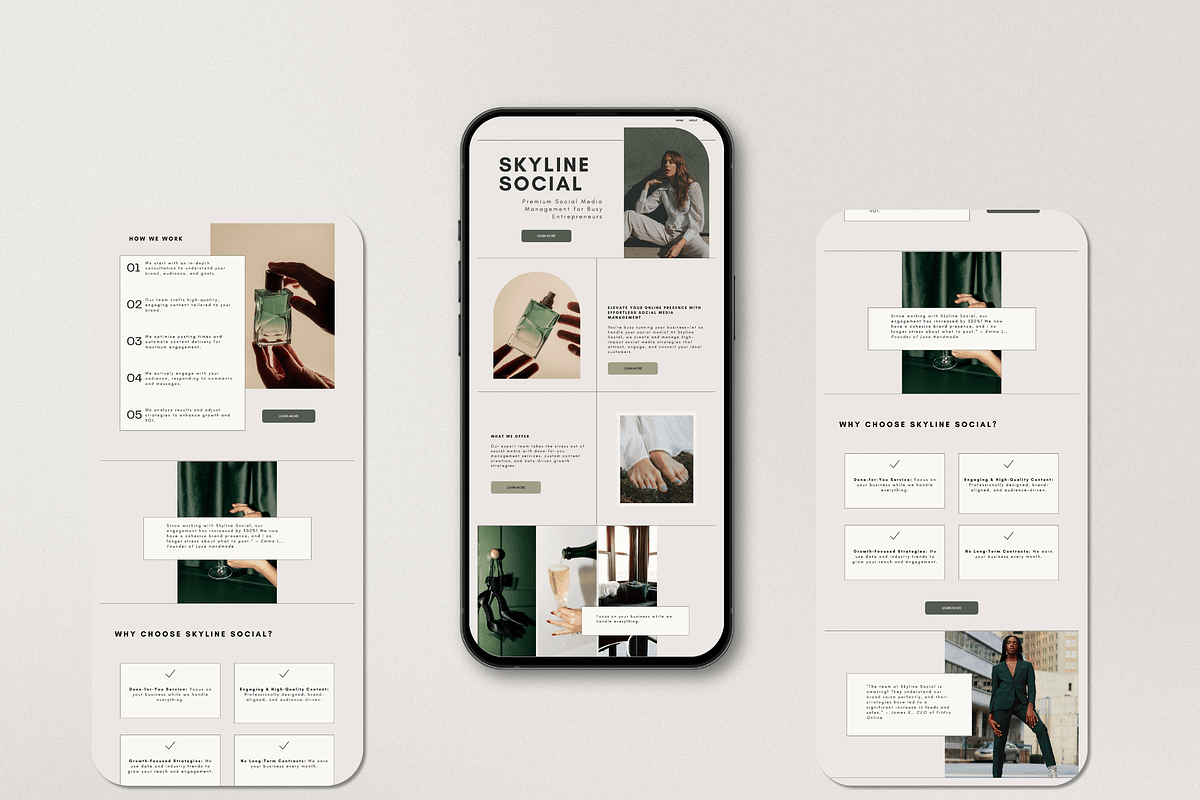 Canva Website Template, a Websites & App Template by Asha Glenn Design Studio (Photo 8 of 10)