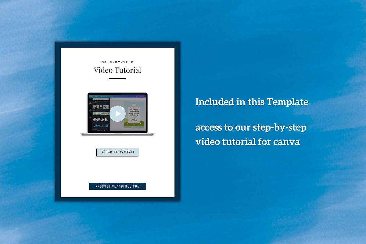 One Page Media Kit in Navy Blue [B], a Templates & Theme by ProductiveandFree (Photo 6 of 11)