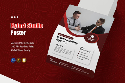 Hyfort Studio - Poster, a Poster Template by Esensifiksi.studio