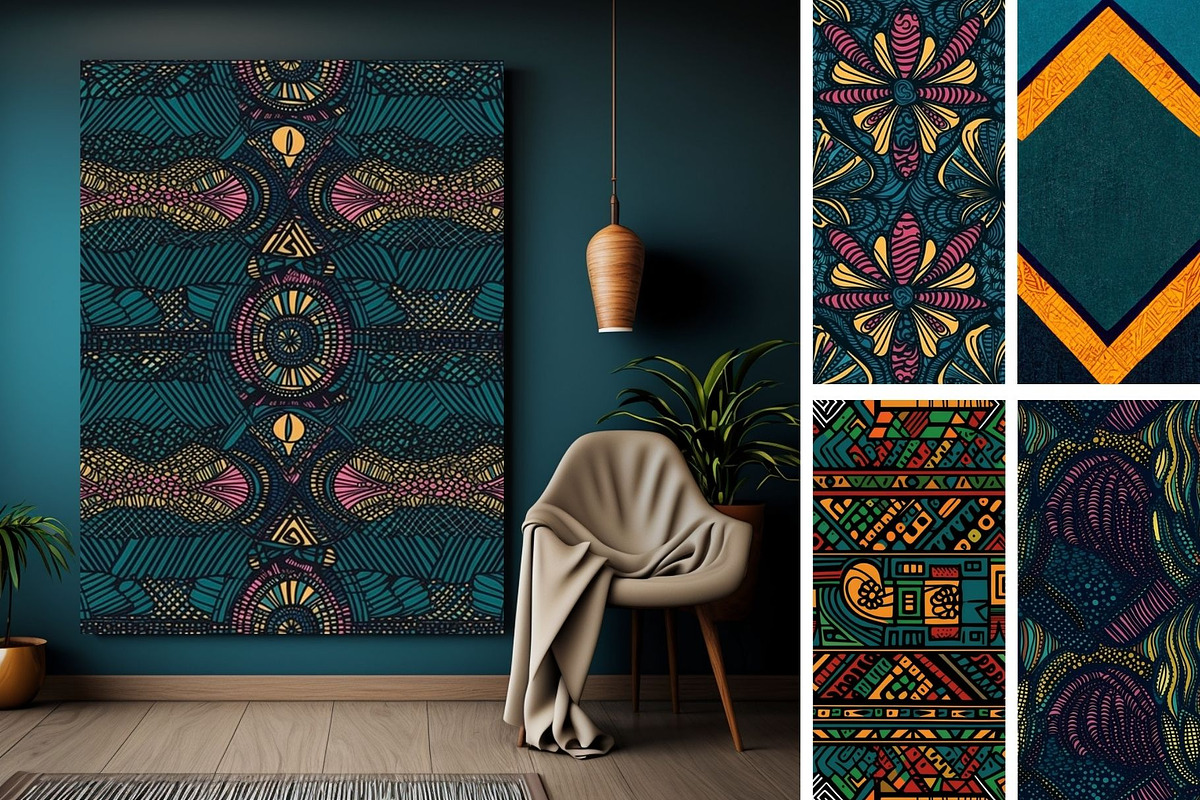 81 African abstract seamless pattern