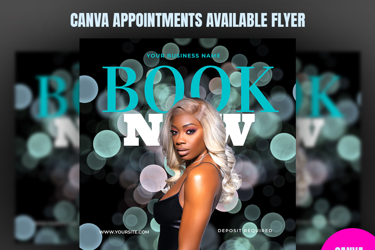 Canva Book Now Instagram Post, a Social Media Template by Madhabi Studio (Photo 3 of 5)