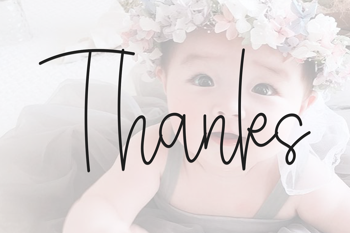 Baby Birthday, a Handwritten Font by FreshTypeINK (Photo 4 of 8)