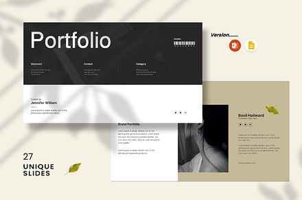 Brand Portfolio PowerPoint Template