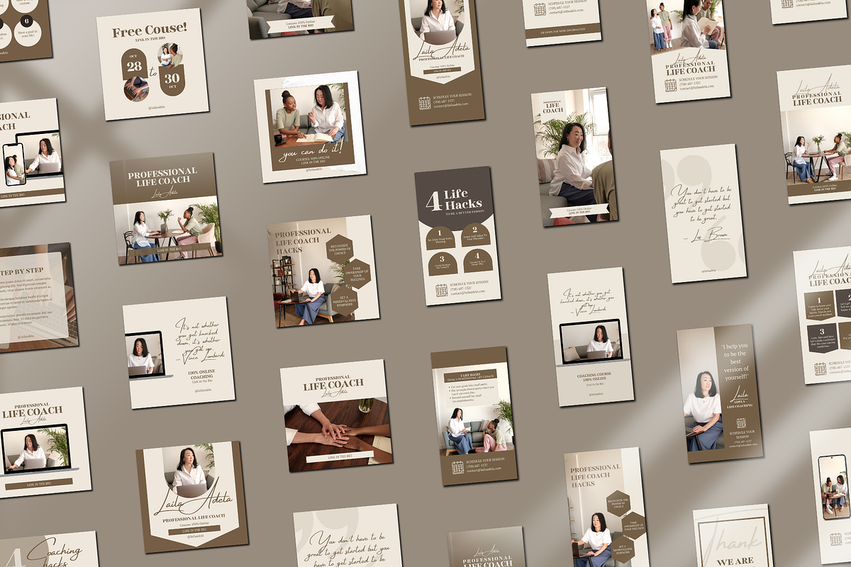 Instagram Content Kit for Life Coach, a Social Media Template by The Little Lily Studio (Photo 4 of 5)