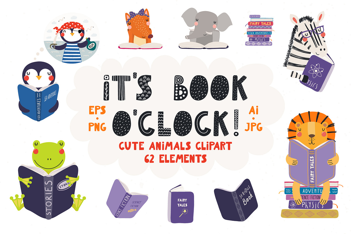 Cute Little Animals Bundle, an Animal Illustration by sceptical cactus (Photo 8 of 12)