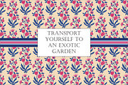 Indian Floral Patterns Shalimar Pink, a Pattern Graphic by RachelStudio (Thumbnail 9 of 10)