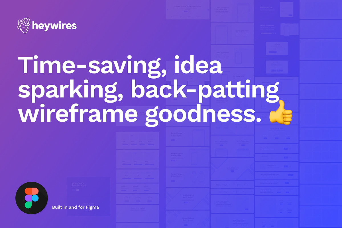 heywires - Figma Wireframe Kit, a Wireframe Template by heywires (Photo 4 of 4)