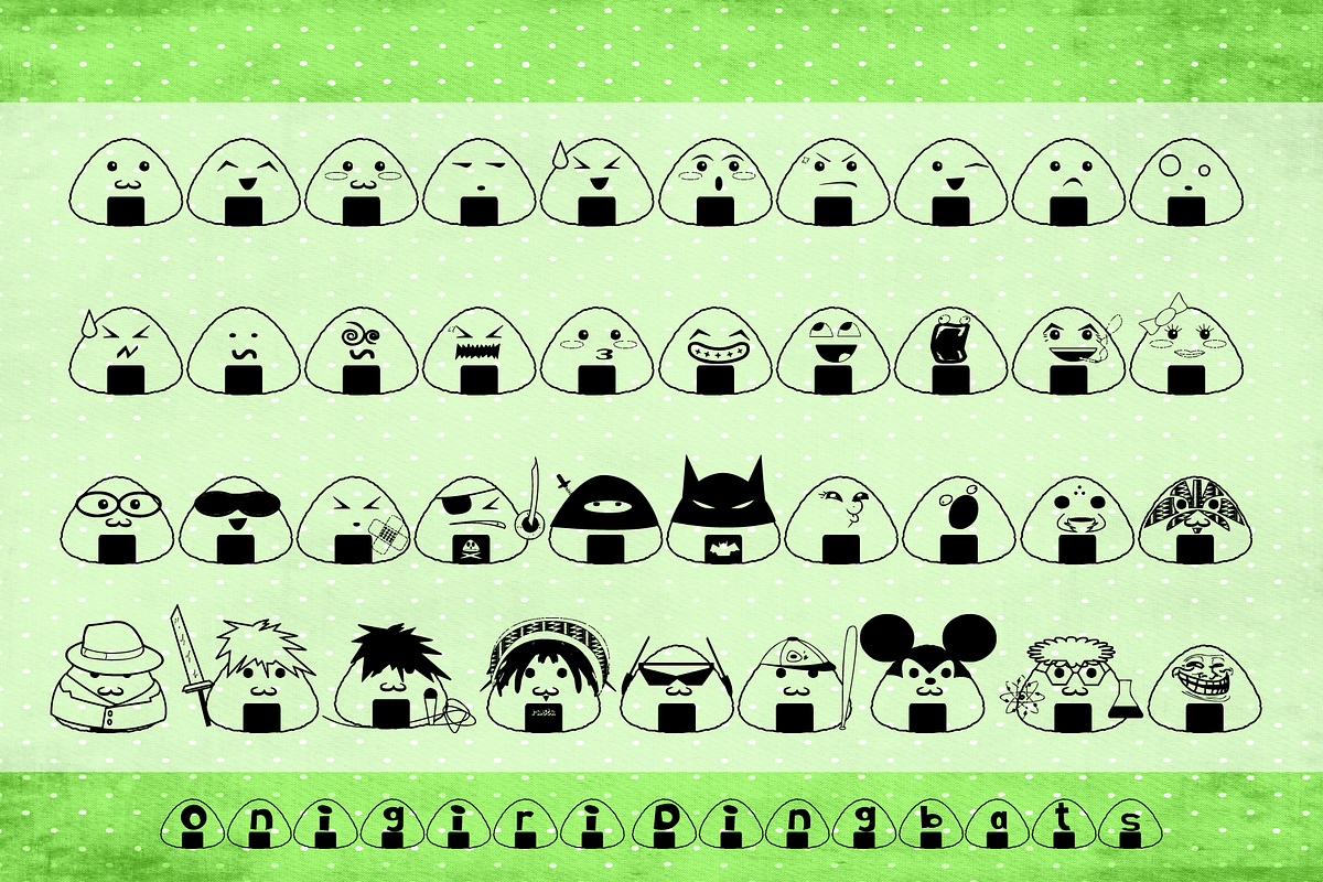 Onigiri, a Font by Incstone Design by Megami (Photo 4 of 8)
