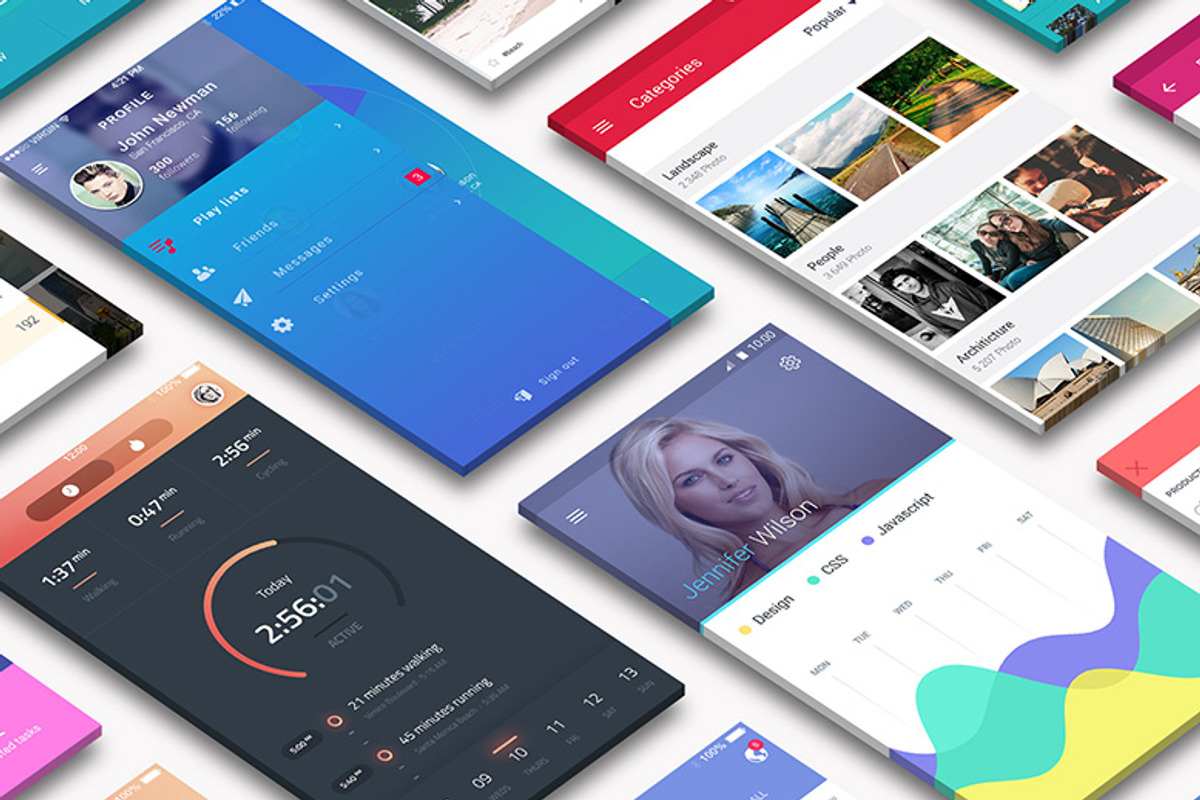 Perspective App Screen Mock-Up, an iPhone Mockup by Graphicsworld125