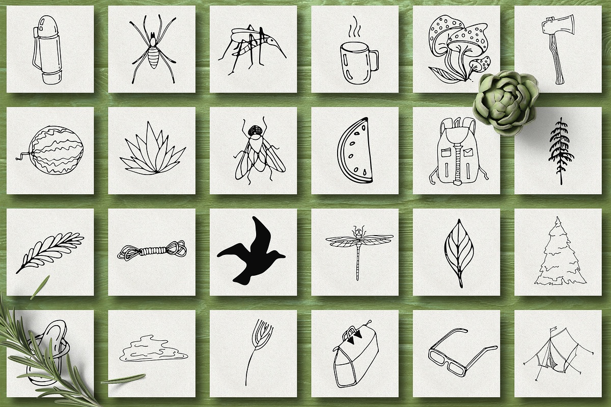 Hand Drawn Travel Collection, an Object Graphic by CARROTDESIGN (Photo 4 of 6)