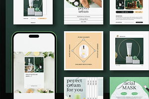 Skin Care Social Media Post Template, a Social Media Template by E-Type