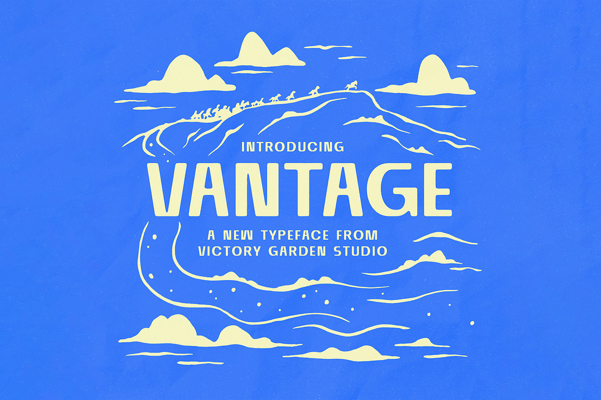 VANTAGE | Hand Drawn Font, a Font by Victory Garden Studio (Photo 1 of 2)