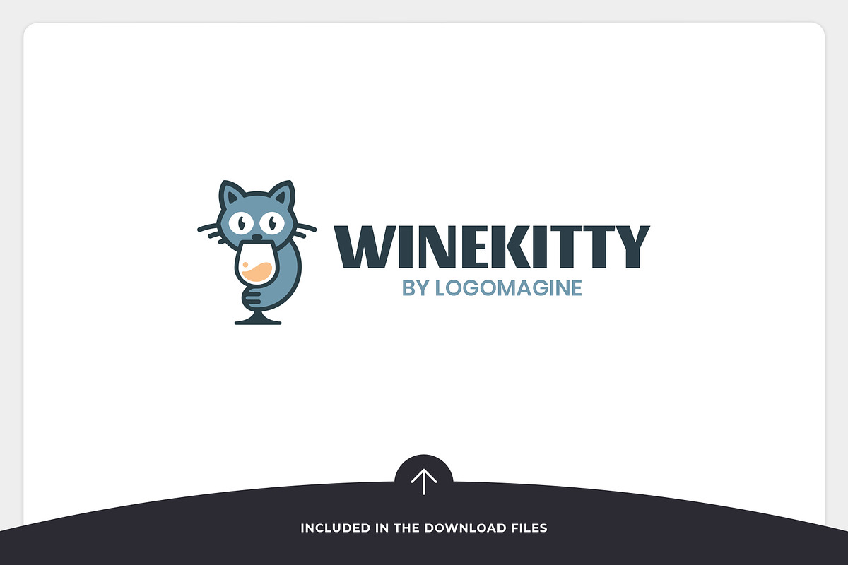 Wine Kitty Logo Template, a Branding & Logo Template by LOGOMAGINE (Photo 14 of 16)
