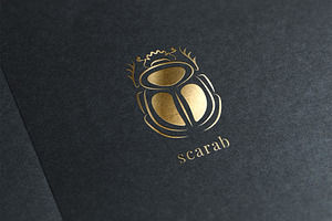 Scarab. Logo template, a Branding & Logo Template by le-genda