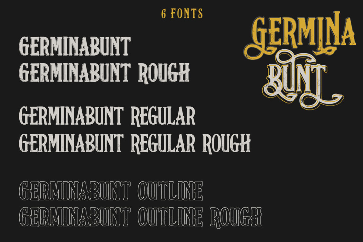 Germinabunt Fonts preview 4