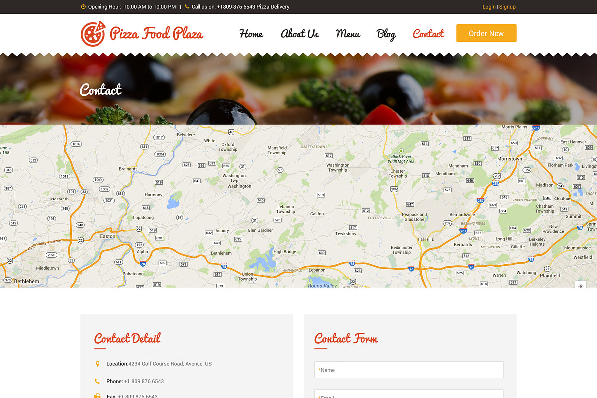 Pizza Food Plaza PSD Web Template, a Websites & App Template by WebbyTemplates (Photo 8 of 12)