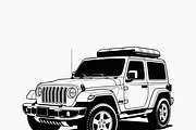 Jeep Vector Traveled design, perfect, an Illustration by Amazin_art (Thumbnail 7 of 9)