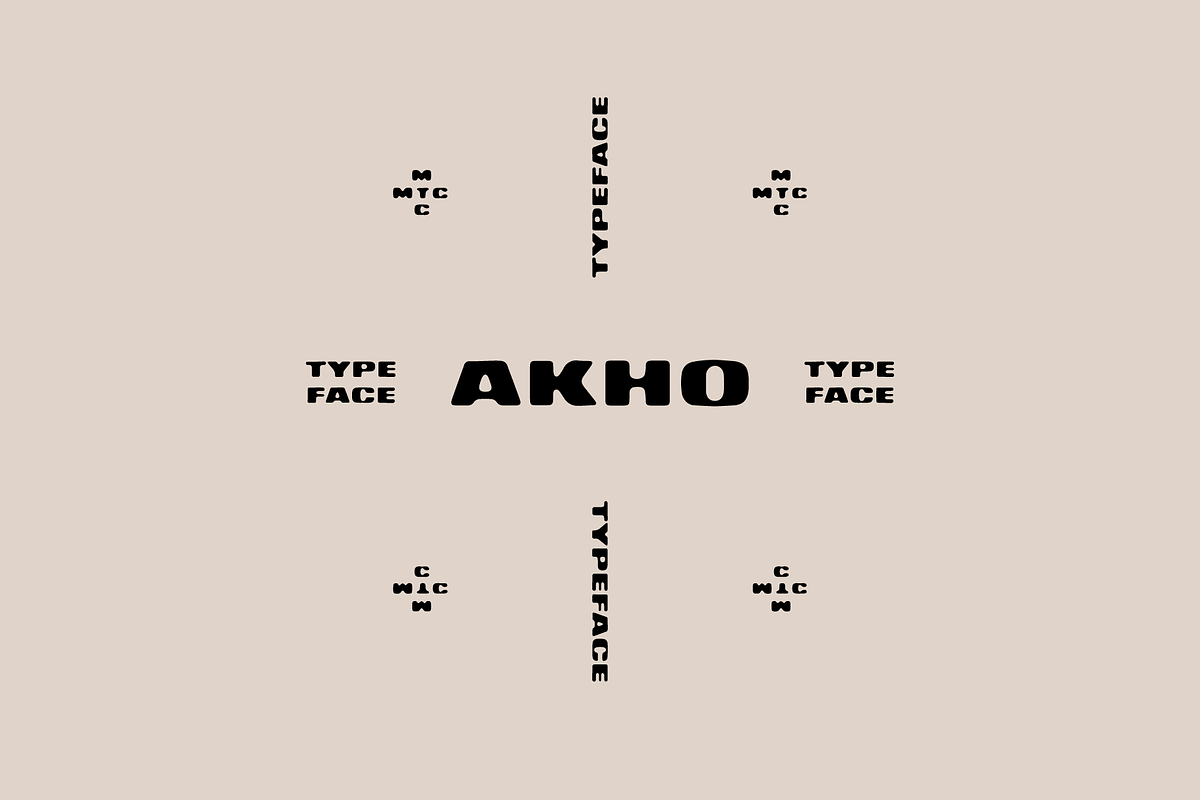 Akho, a Font by Maybe This Color (Photo 1 of 5)