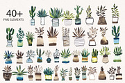 Modern Floral Bundle, an Illustration by Sweet Fig (Thumbnail 3 of 13)