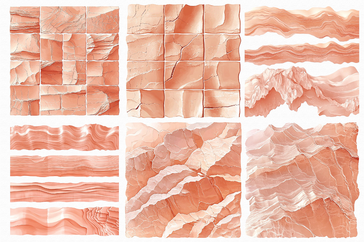 Pastel Brick Wall Clipart, an Illustration by Libby Wishes (Photo 2 of 4)