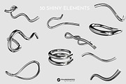 Chrome Y2K Abstract 3D Objects, an Object Graphic by Youandigraphics (Thumbnail 9 of 15)