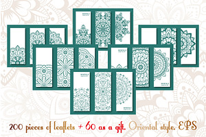Leaflet templates in Oriental style