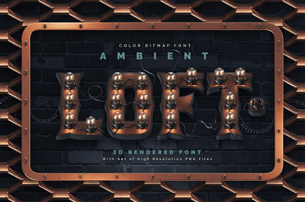 Ambient Loft - Color Bitmap Font