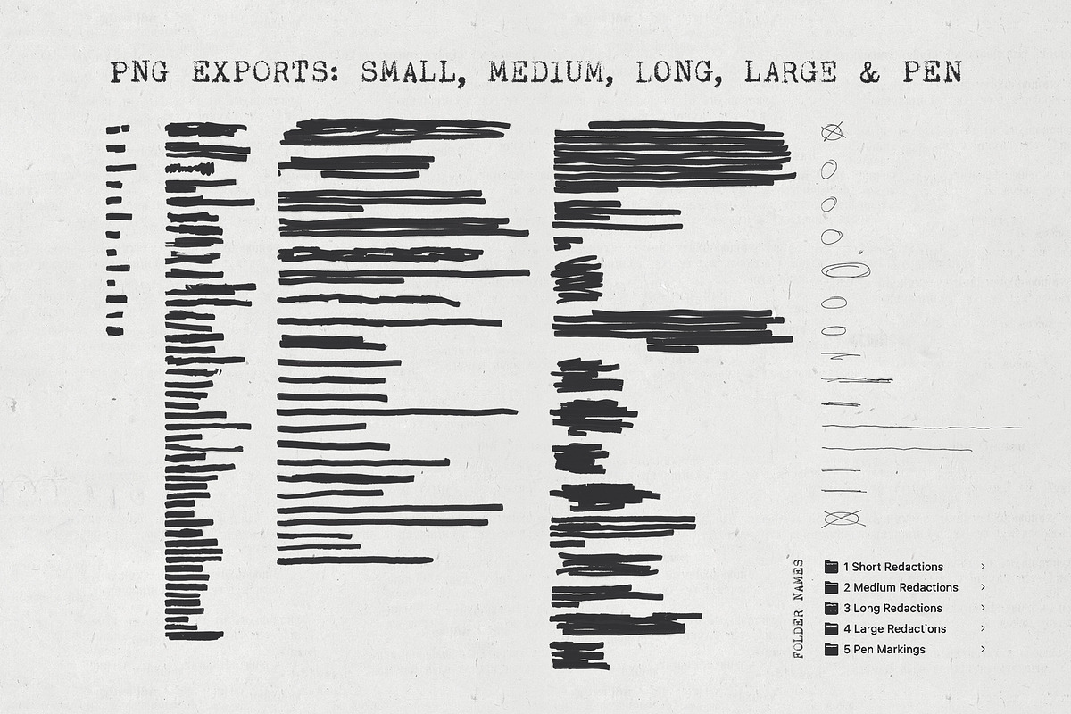 Redaction Texture Collection, a Texture Graphic by Brent Galloway (Photo 3 of 6)