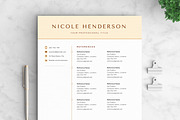 Resume/CV - The Nicole, a Resume Template by CreativeLandStudio (Thumbnail 6 of 9)
