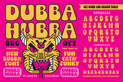 Dubba Hubba Display Font, a Font by Brethrendesignco (Thumbnail 1 of 3)