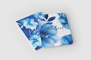 Cyanotype Watercolor Floral Patterns