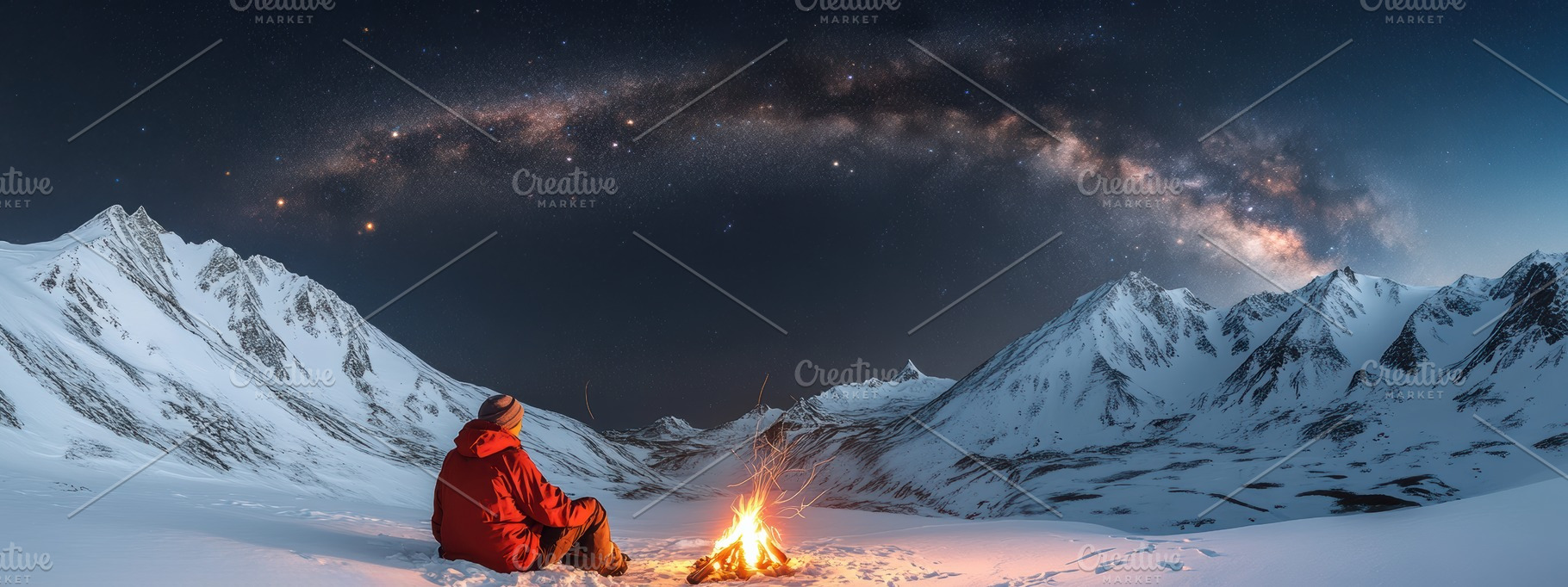 Nighttime Mountain Adventure, a Nature Photo by Virgo Studio