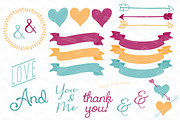 Bohemian Floral Heart & Banners, an Illustration by Amanda Ilkov (Thumbnail 4 of 4)