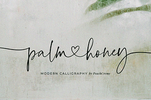 Palm Honey // Modern Lovely Script