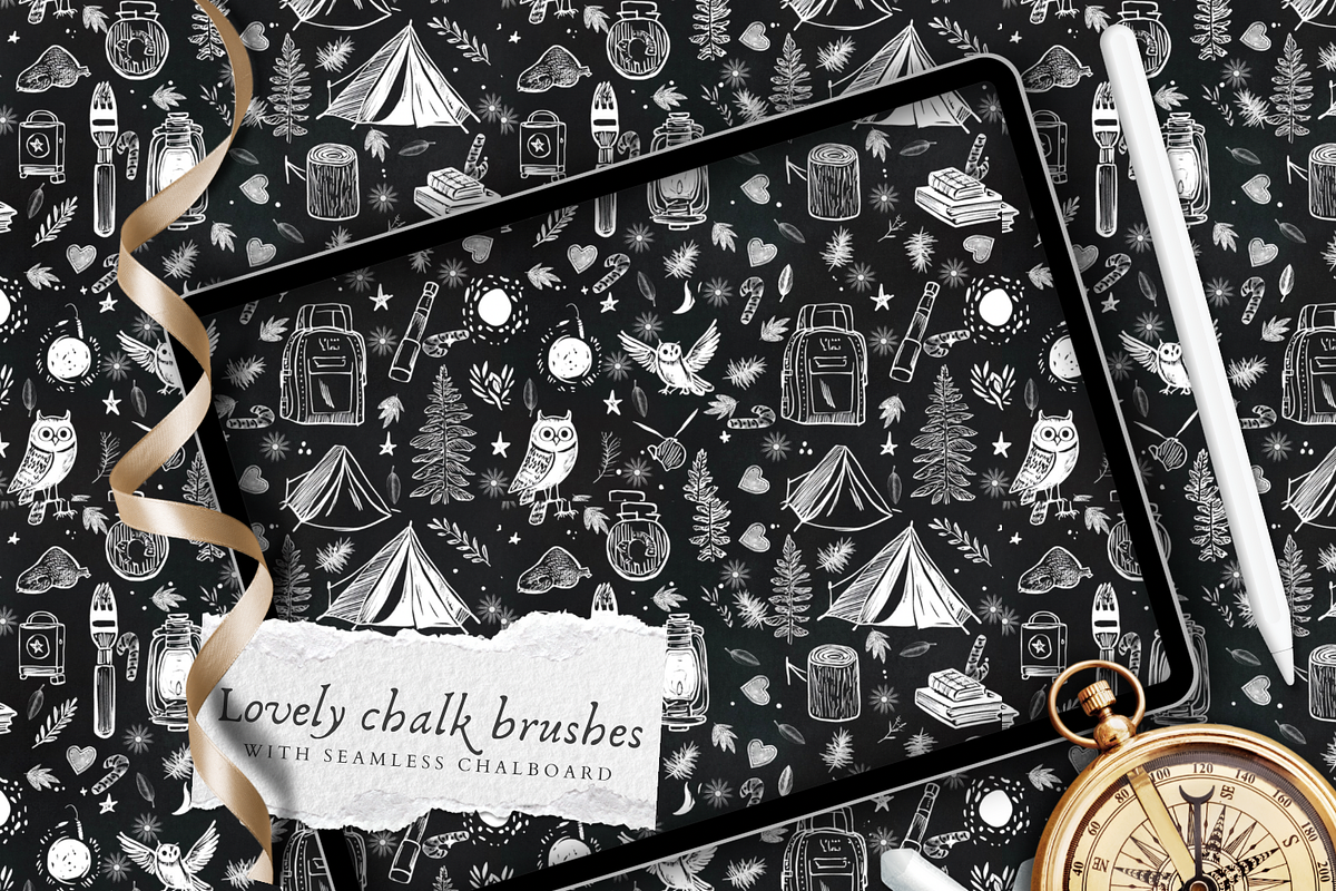 Chalk Brushset for Procreate, a Brush Add-On by Debby Blooms (Photo 6 of 6)
