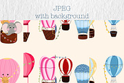 Hot Air Ballons Seamless Pattern, a Decorative Illustration by Oleksandra Illustrates (Thumbnail 2 of 12)