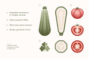 Vegan Illustration Set, a Food Illustration by Paulina Sara Design (Thumbnail 2 of 12)