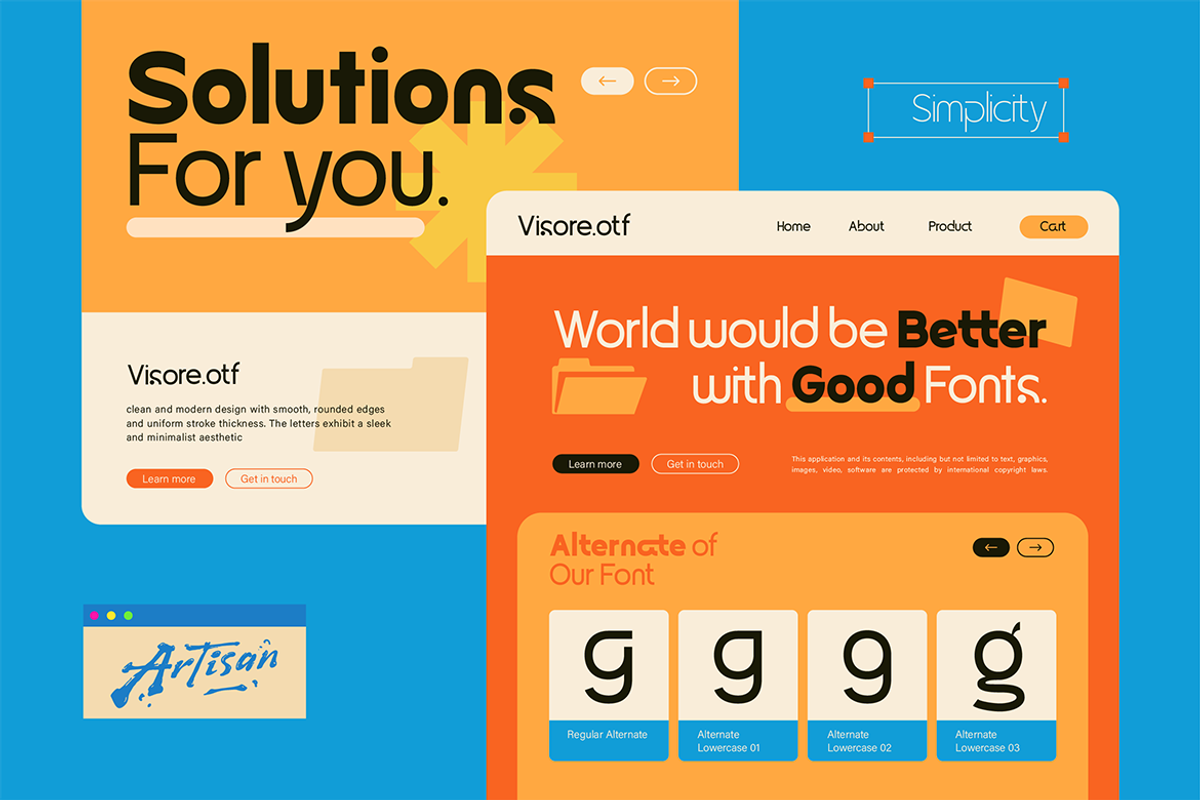 Strafon, a Sans Serif Font by Artisan Themes (Photo 9 of 11)