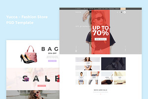 Yucca - Fashion Store PSD Template