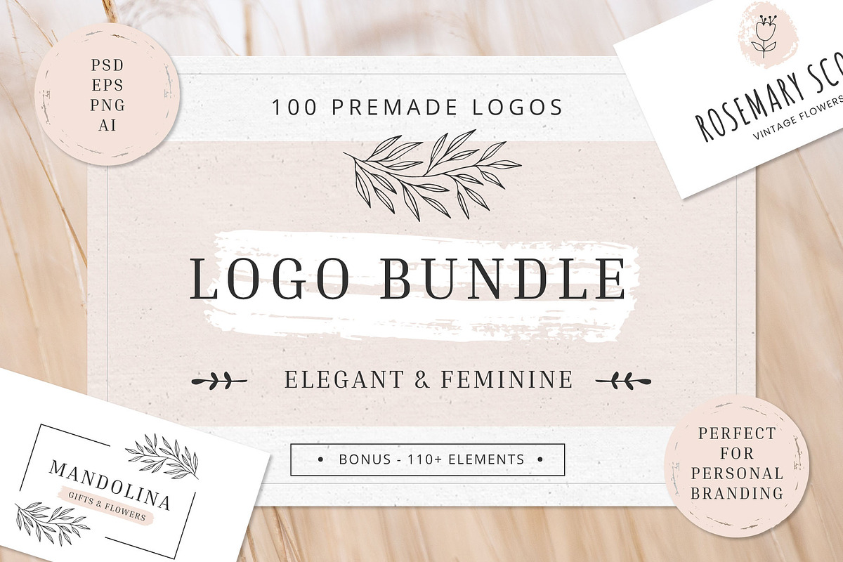Logo Bundle for Personal Brand, a Branding & Logo Template by Anatartan Design (Photo 1 of 8)