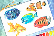 Watercolor tropical fish, an Illustration by Art Watercolor (Thumbnail 4 of 8)