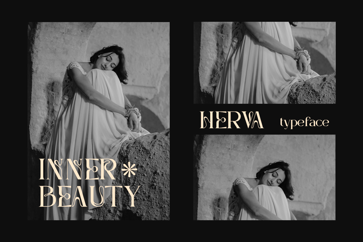 Herva - Decorative Elegant Serif, a Serif Font by Pandeka Studio (Photo 7 of 12)